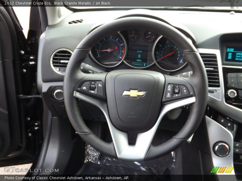 Black Granite Metallic / Jet Black 2012 Chevrolet Cruze Eco