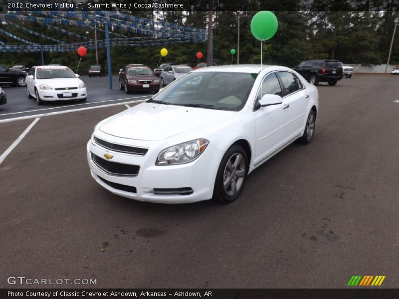Summit White / Cocoa/Cashmere 2012 Chevrolet Malibu LT