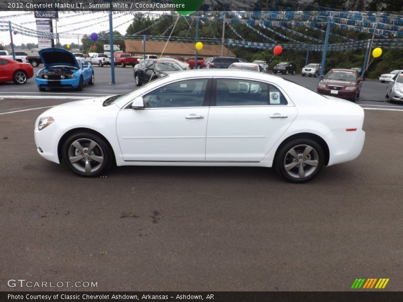 Summit White / Cocoa/Cashmere 2012 Chevrolet Malibu LT