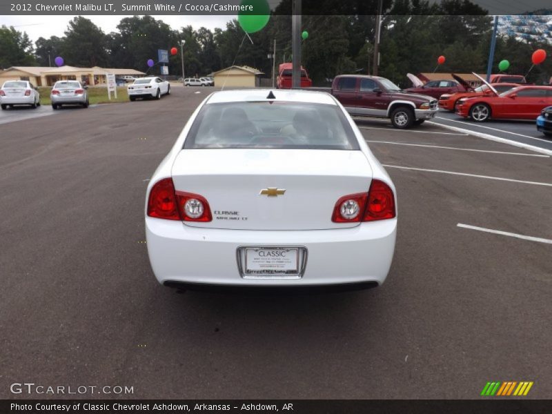 Summit White / Cocoa/Cashmere 2012 Chevrolet Malibu LT