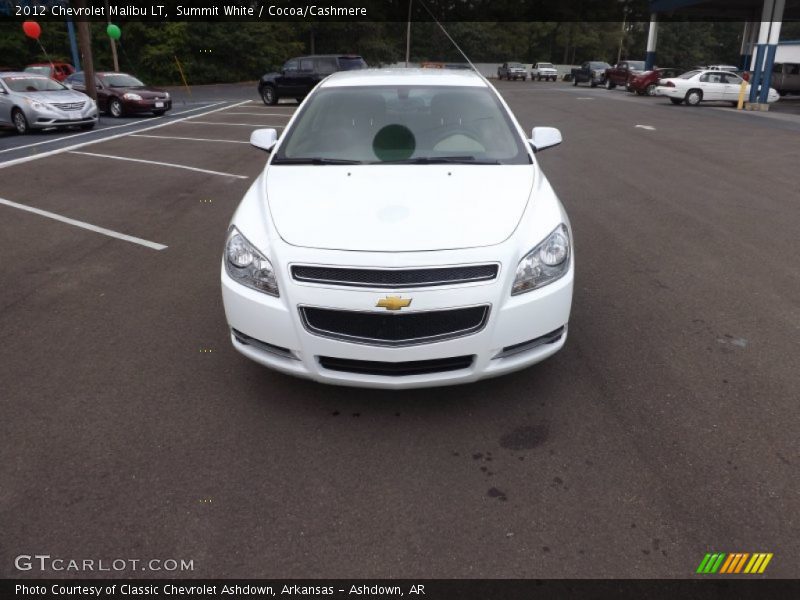 Summit White / Cocoa/Cashmere 2012 Chevrolet Malibu LT