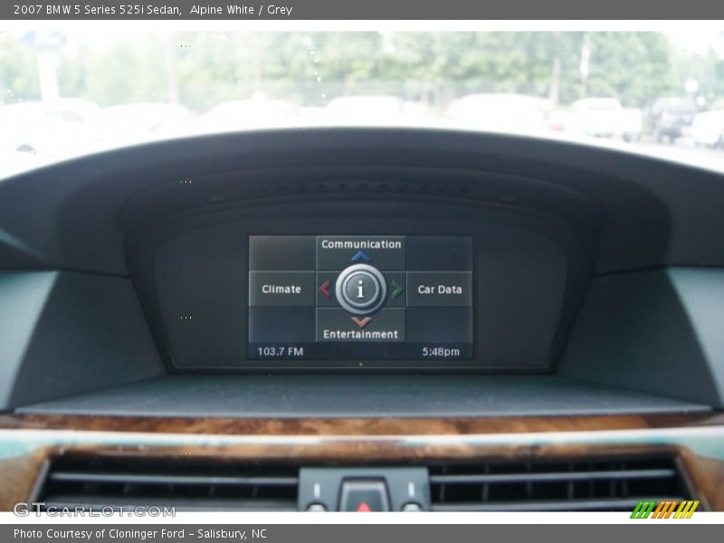 Alpine White / Grey 2007 BMW 5 Series 525i Sedan