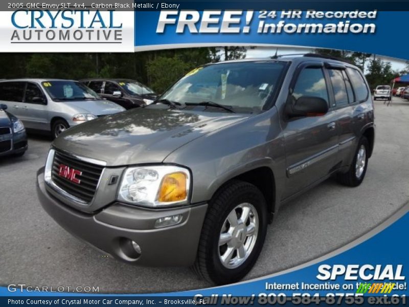 Carbon Black Metallic / Ebony 2005 GMC Envoy SLT 4x4