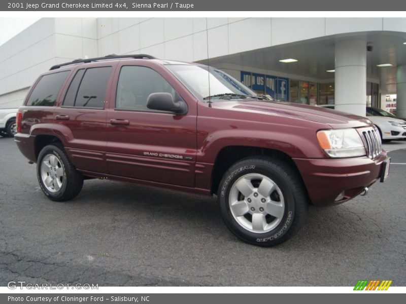 Sienna Pearl / Taupe 2001 Jeep Grand Cherokee Limited 4x4