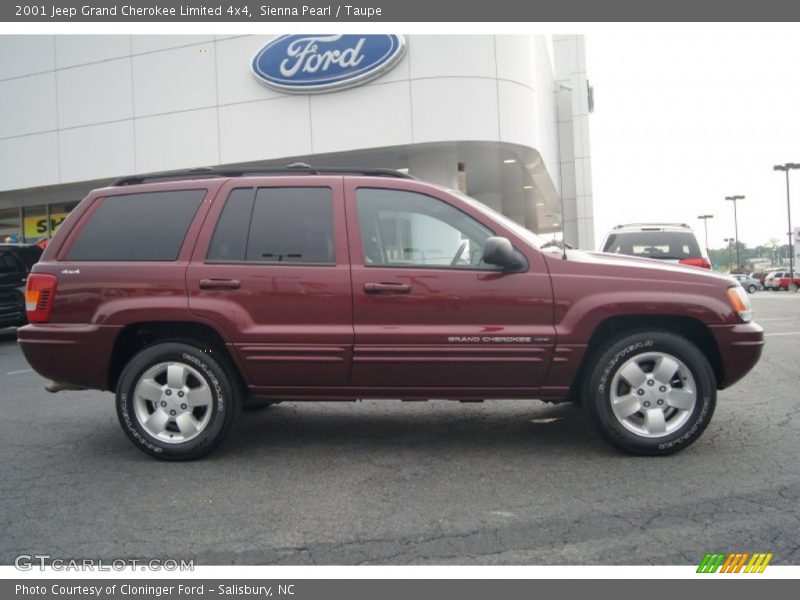 Sienna Pearl / Taupe 2001 Jeep Grand Cherokee Limited 4x4
