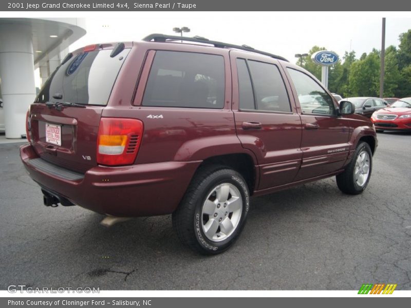 Sienna Pearl / Taupe 2001 Jeep Grand Cherokee Limited 4x4