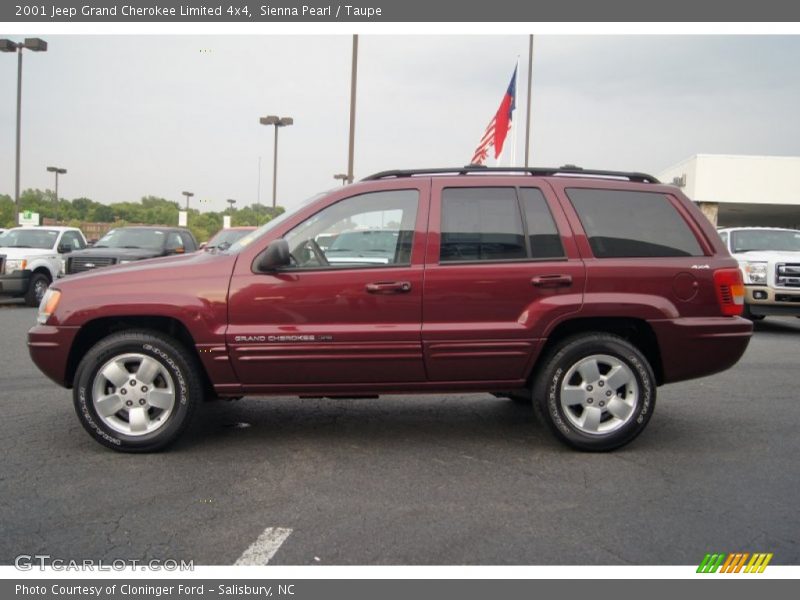 Sienna Pearl / Taupe 2001 Jeep Grand Cherokee Limited 4x4