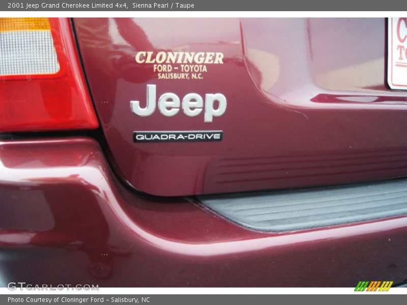 Sienna Pearl / Taupe 2001 Jeep Grand Cherokee Limited 4x4