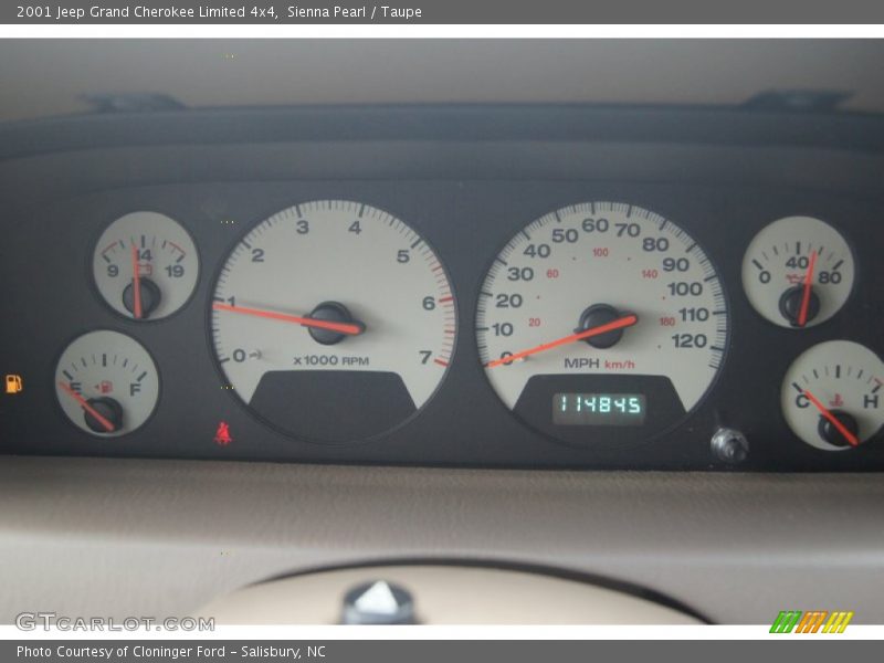 Sienna Pearl / Taupe 2001 Jeep Grand Cherokee Limited 4x4