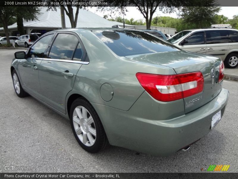 Moss Green Metallic / Light Stone 2008 Lincoln MKZ Sedan