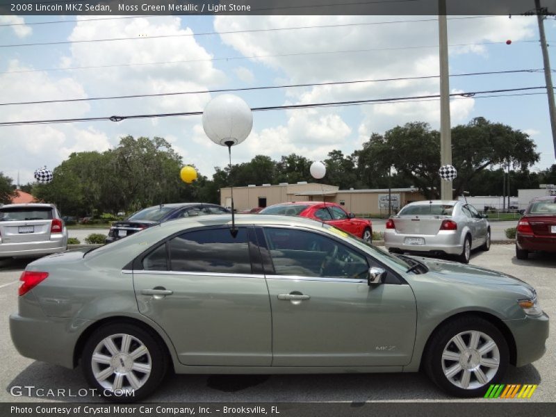 Moss Green Metallic / Light Stone 2008 Lincoln MKZ Sedan