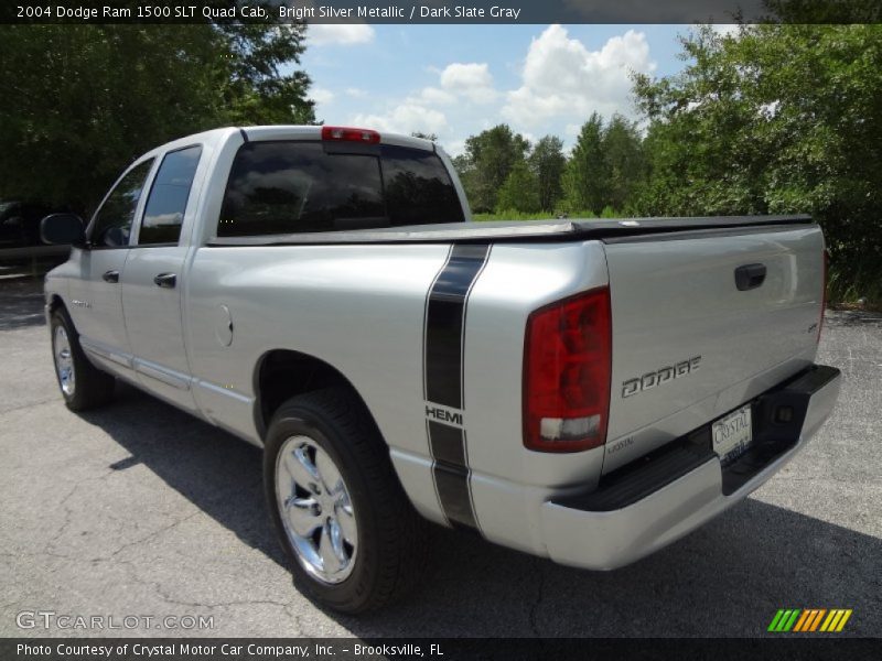 Bright Silver Metallic / Dark Slate Gray 2004 Dodge Ram 1500 SLT Quad Cab