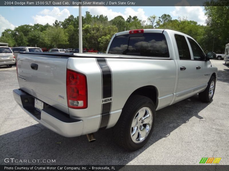 Bright Silver Metallic / Dark Slate Gray 2004 Dodge Ram 1500 SLT Quad Cab