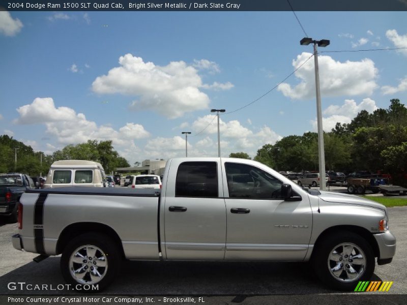 Bright Silver Metallic / Dark Slate Gray 2004 Dodge Ram 1500 SLT Quad Cab