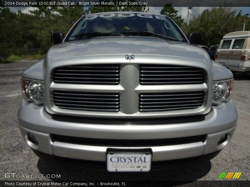 Bright Silver Metallic / Dark Slate Gray 2004 Dodge Ram 1500 SLT Quad Cab