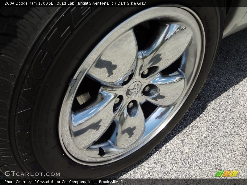 Bright Silver Metallic / Dark Slate Gray 2004 Dodge Ram 1500 SLT Quad Cab