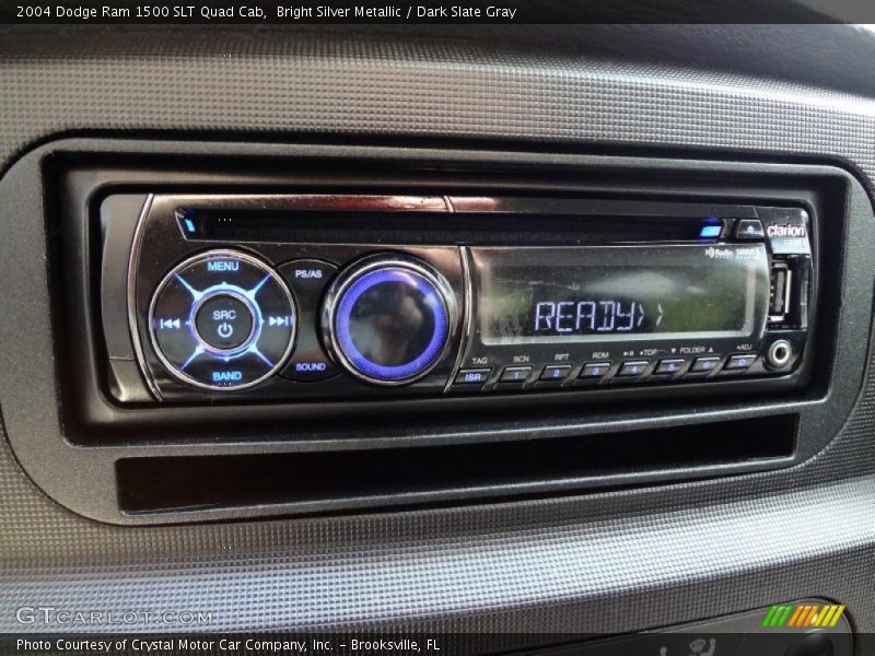 Bright Silver Metallic / Dark Slate Gray 2004 Dodge Ram 1500 SLT Quad Cab