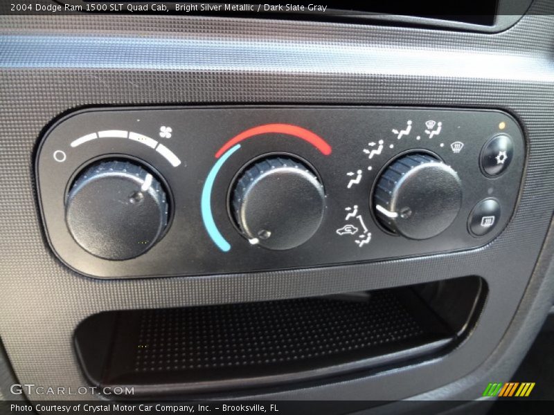 Bright Silver Metallic / Dark Slate Gray 2004 Dodge Ram 1500 SLT Quad Cab