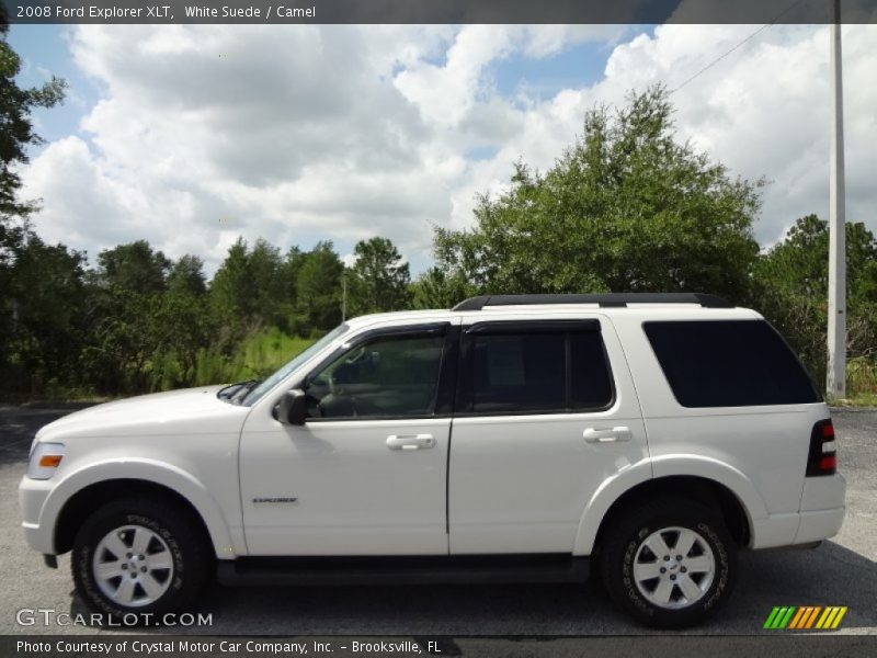 White Suede / Camel 2008 Ford Explorer XLT