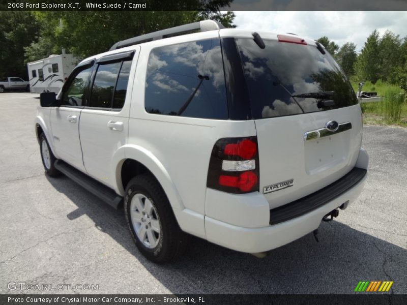 White Suede / Camel 2008 Ford Explorer XLT