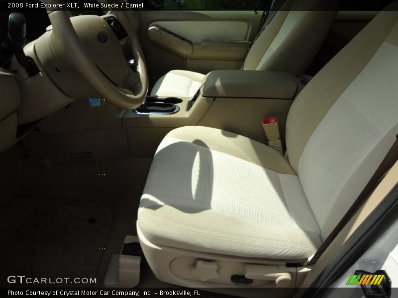 White Suede / Camel 2008 Ford Explorer XLT