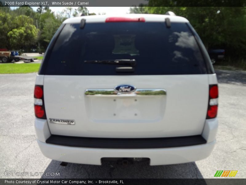 White Suede / Camel 2008 Ford Explorer XLT