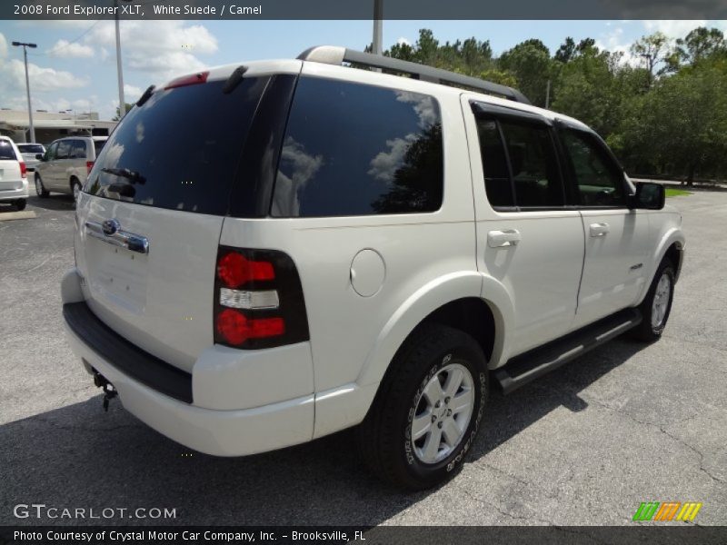White Suede / Camel 2008 Ford Explorer XLT