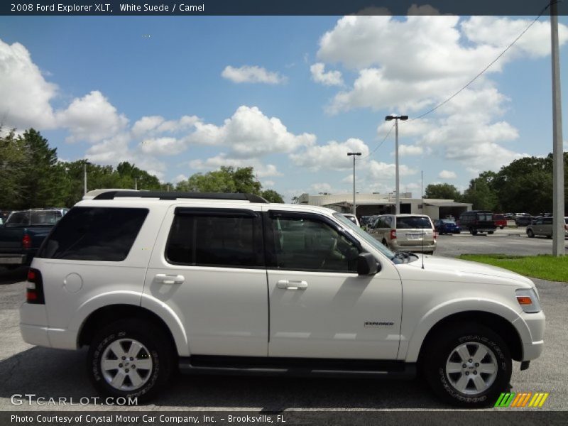 White Suede / Camel 2008 Ford Explorer XLT