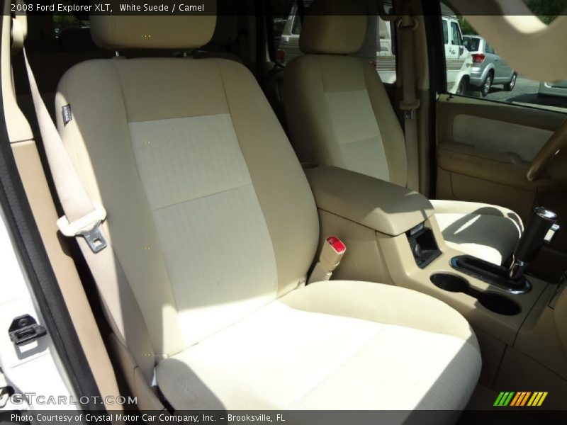 White Suede / Camel 2008 Ford Explorer XLT