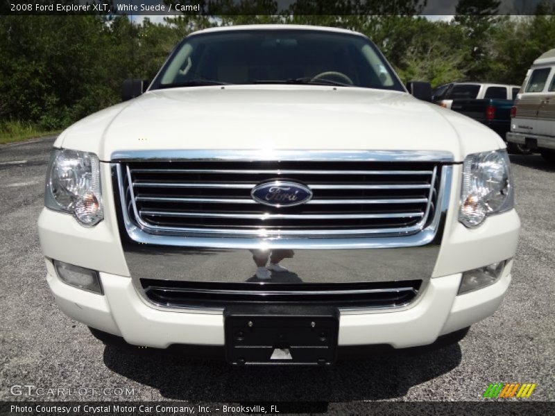 White Suede / Camel 2008 Ford Explorer XLT