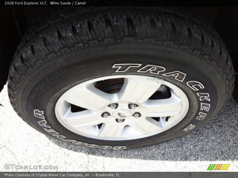 White Suede / Camel 2008 Ford Explorer XLT