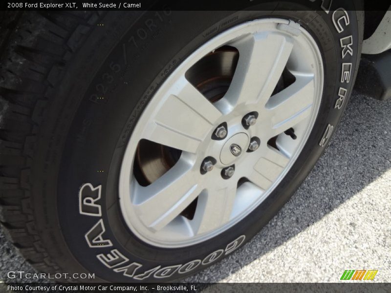 White Suede / Camel 2008 Ford Explorer XLT
