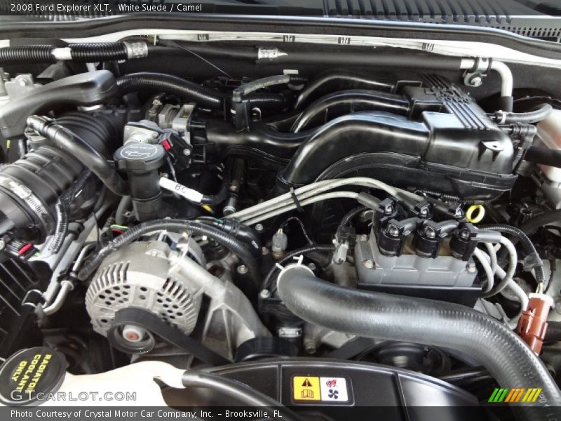 White Suede / Camel 2008 Ford Explorer XLT
