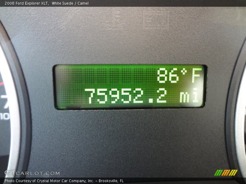 White Suede / Camel 2008 Ford Explorer XLT