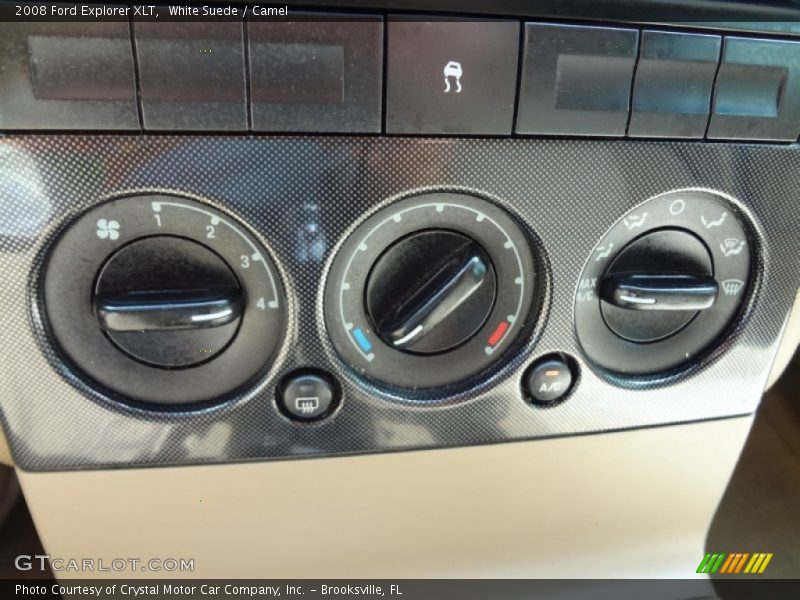 White Suede / Camel 2008 Ford Explorer XLT