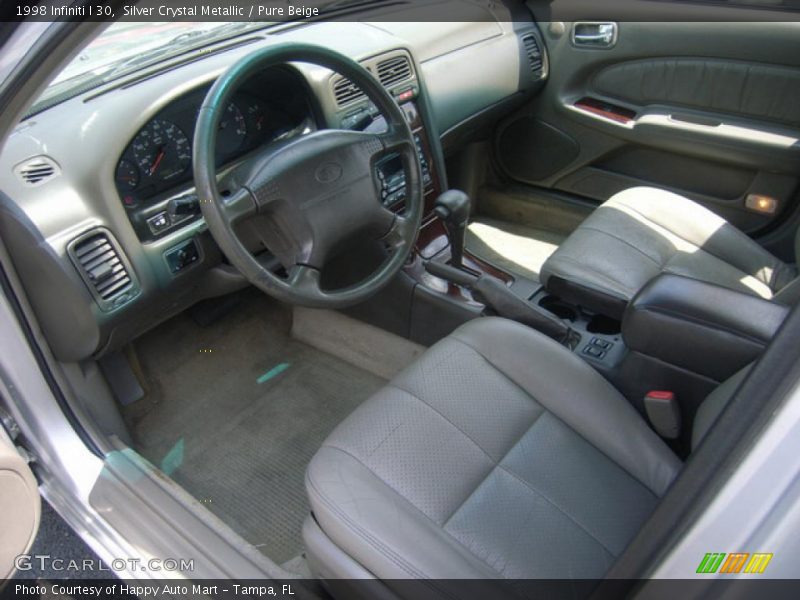 Silver Crystal Metallic / Pure Beige 1998 Infiniti I 30