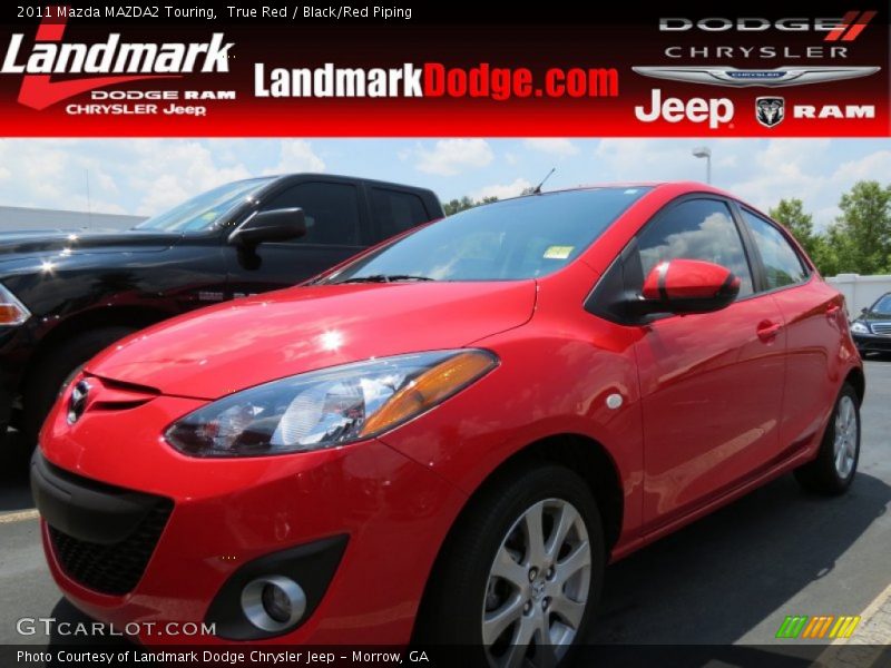 True Red / Black/Red Piping 2011 Mazda MAZDA2 Touring