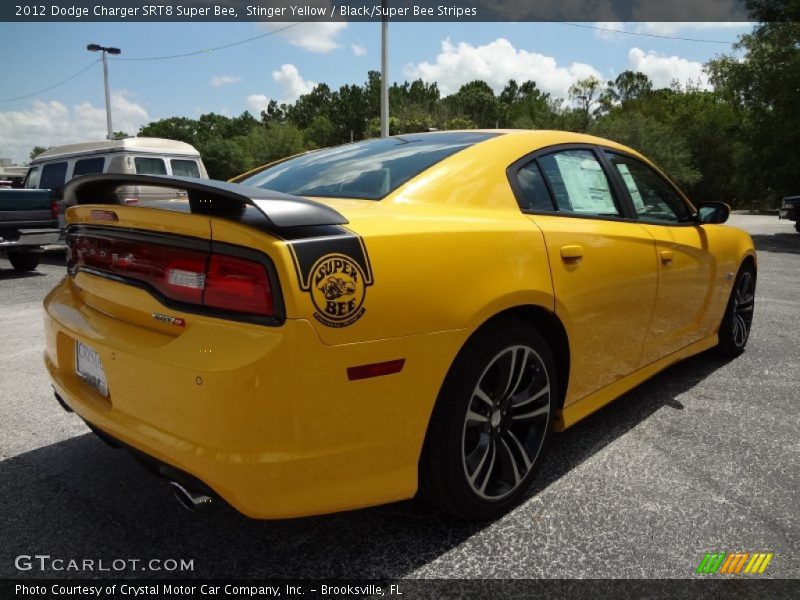 Stinger Yellow / Black/Super Bee Stripes 2012 Dodge Charger SRT8 Super Bee