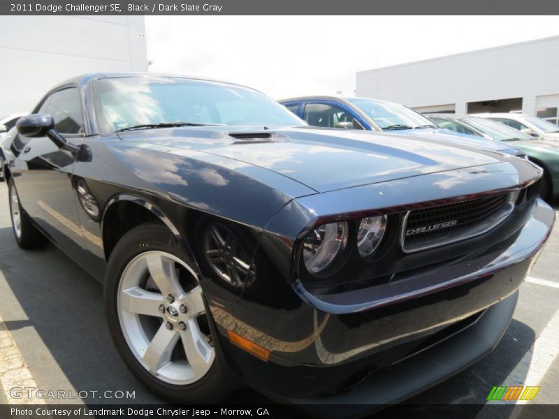 Black / Dark Slate Gray 2011 Dodge Challenger SE