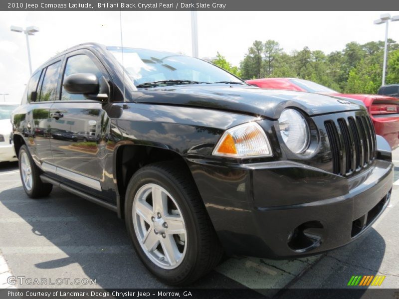 Brilliant Black Crystal Pearl / Dark Slate Gray 2010 Jeep Compass Latitude