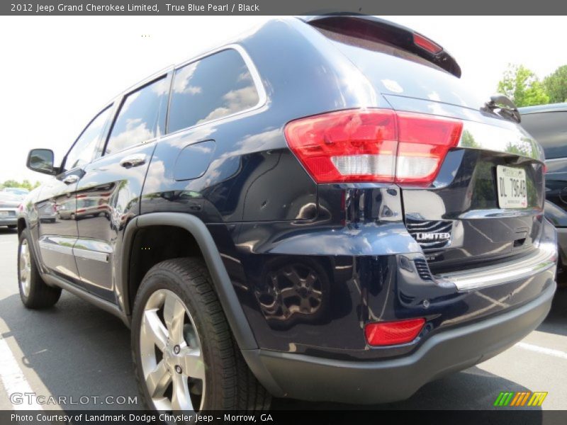 True Blue Pearl / Black 2012 Jeep Grand Cherokee Limited