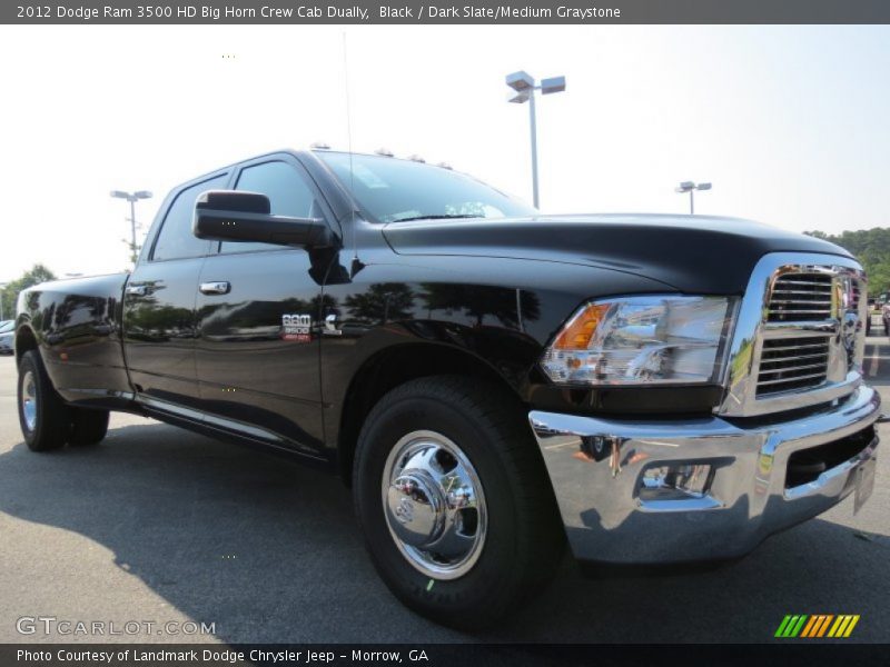 Black / Dark Slate/Medium Graystone 2012 Dodge Ram 3500 HD Big Horn Crew Cab Dually