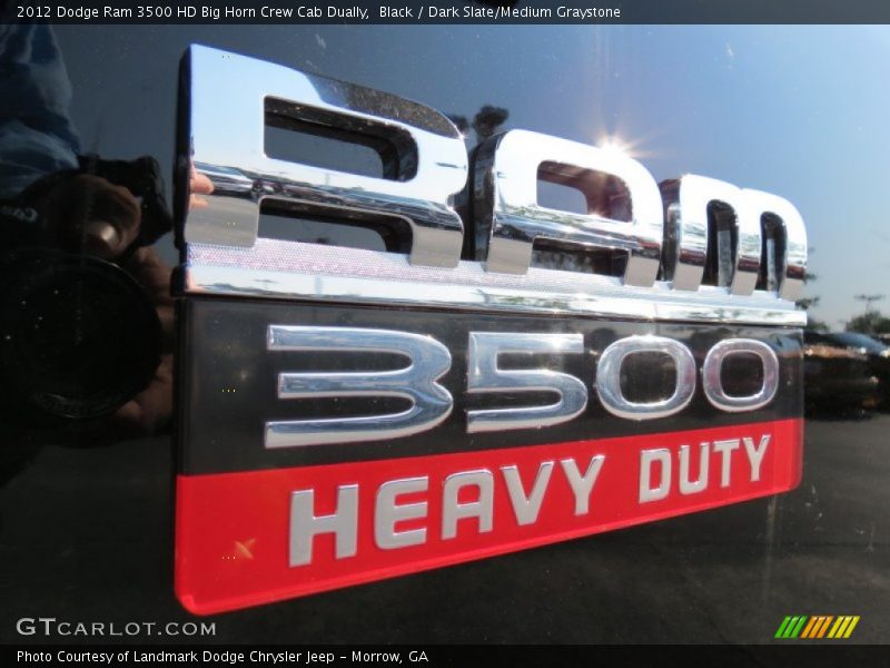 Black / Dark Slate/Medium Graystone 2012 Dodge Ram 3500 HD Big Horn Crew Cab Dually