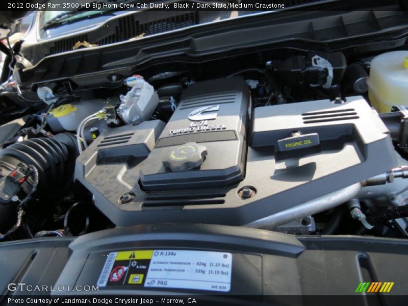 Black / Dark Slate/Medium Graystone 2012 Dodge Ram 3500 HD Big Horn Crew Cab Dually