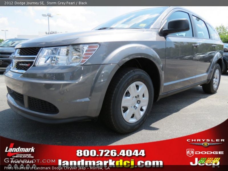 Storm Grey Pearl / Black 2012 Dodge Journey SE