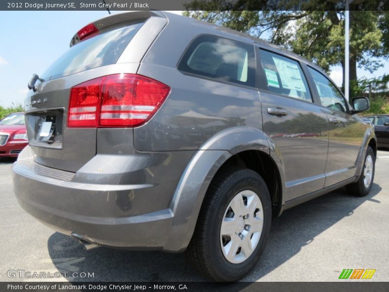 Storm Grey Pearl / Black 2012 Dodge Journey SE