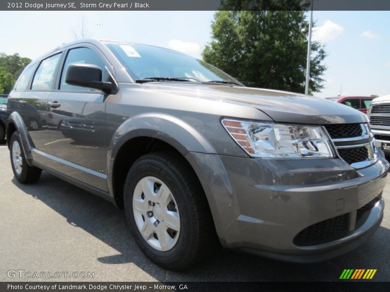 Storm Grey Pearl / Black 2012 Dodge Journey SE