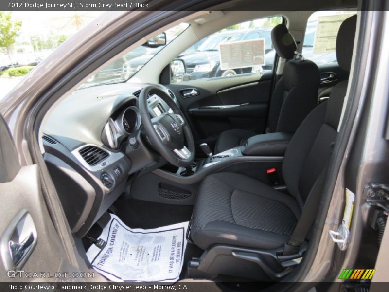 Storm Grey Pearl / Black 2012 Dodge Journey SE
