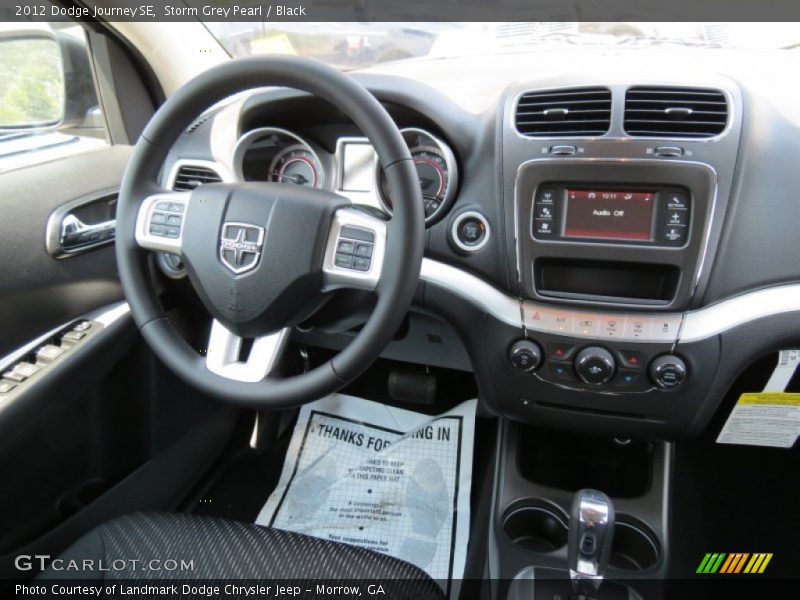 Storm Grey Pearl / Black 2012 Dodge Journey SE