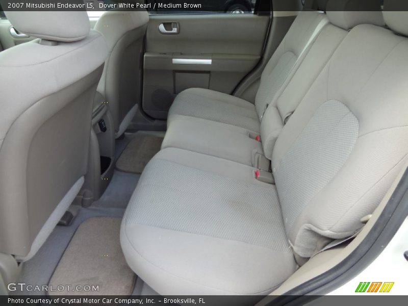 Dover White Pearl / Medium Brown 2007 Mitsubishi Endeavor LS